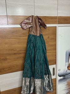 Green & Gold Lehenga Choli