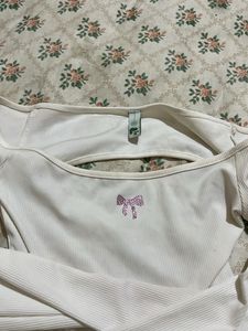 Off-Shoulder Long Sleeve Top