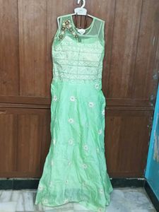 Frock Shawl Pant Set