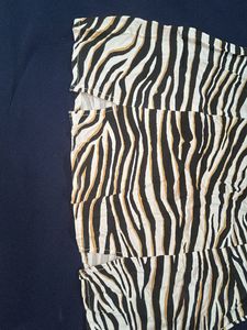 Zebra Print Mini Skirt