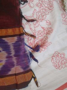 Ikat Blue Pattu Saree