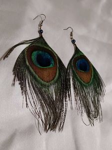 Peacock Feather Earrings