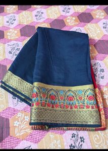 Elegant Navy Blue Saree