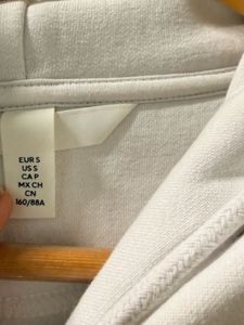 H &amp; M white oversized Hoodie
