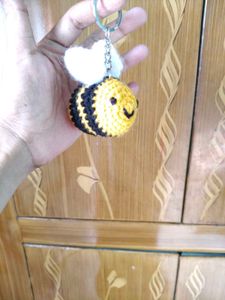 Crochet Bee Keychain