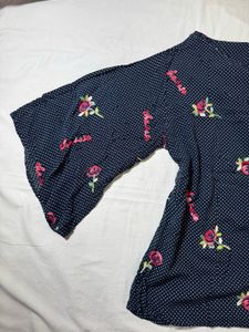 Polka Dot &amp; Rose Top