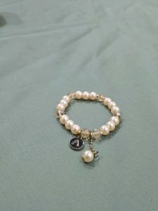 Pearl Initial Bracelet