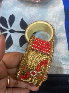 Red &amp; Gold Bangle Set