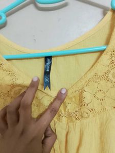 Yellow Lace Top