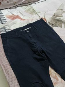 Blackberry Men Blue Cotton Mix Trouser
