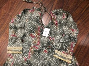 Elegant Kurta Set Floral Print