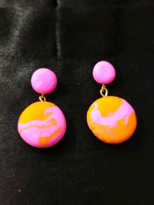 Swirl Clay Earrings