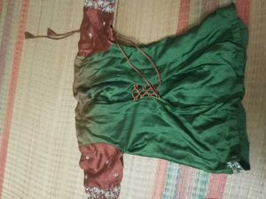 Embroidered Green Lehenga