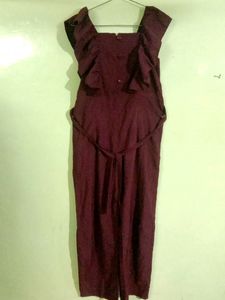 Wine Jumpsuit 💜