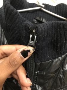 Old Navy Black Puffer Cozy Full Zip Jacket