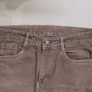 Brown Straight Leg Jeans