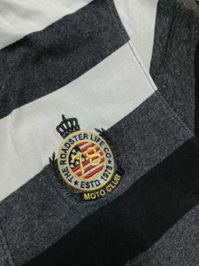 Roadster Men Brand Logo Cotton Polo Tshirt