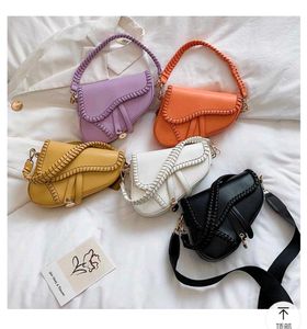 Lilac Saddle Bag