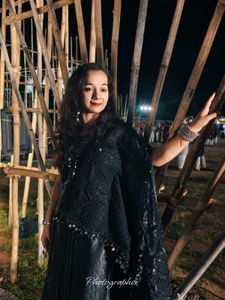 Elegant Black indo-western