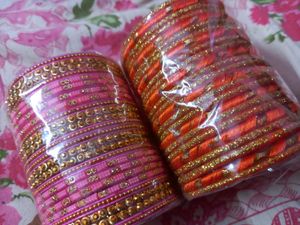 PINK🩷&amp; ORANGE 🧡 BANGLES