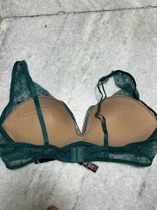 Green Lace Bra