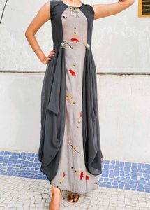 Designer Kurta With Floral Design (Navratri Vibe)