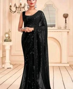 Sequins Work Saree