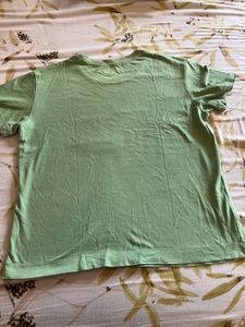 Green Tshirt Cotton World L Size