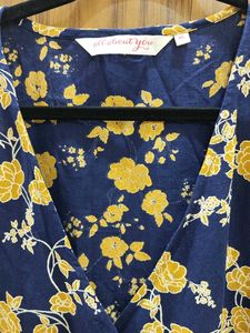 Blue Women A-line Wrap