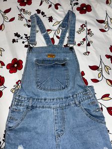 Cute Denim Dungaree Shorts