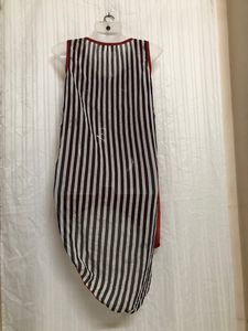 Red High-Low Midi Dress