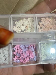Pastel Flower Nail Art Charms
