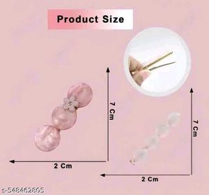 Pink Hair Clip Set