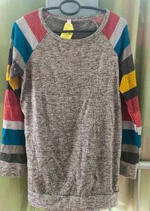Striped Sleeve Top