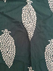 Green Floral Print Short Kurti