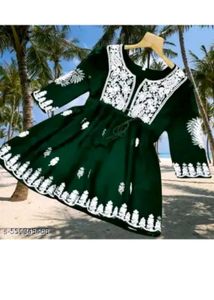 Elegant Green Embroidered Kurta