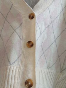 Argyle Knit Cardigan