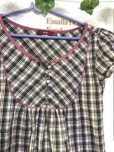 Plaid Puff Sleeve Top