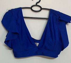 Blue Bikini Top