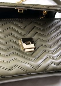 Inc.5 Textured Olive Structured Chain Sling Bag