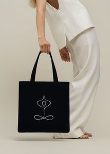 Yoga Design Black Tote Bag