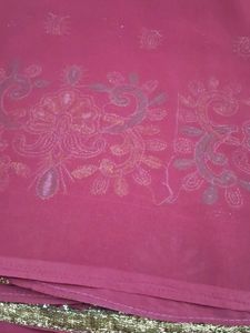 Heavy  Work  Saree  With  Out Blouse  Pc