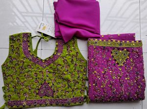 Multicolour Beautiful Heavy Lehenga (11-12years)