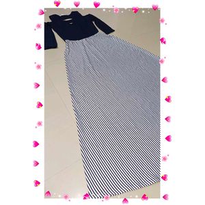 Chic Striped Midi Dress