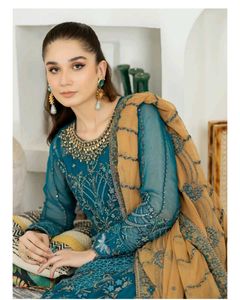 Heavy Work Unstitched Dress Material