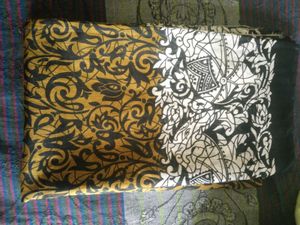 Black White And Gold Combination Saree