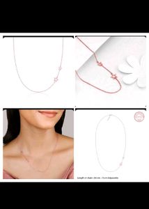 Rose Gold Star Crossed Lovers Necklace Silver 925