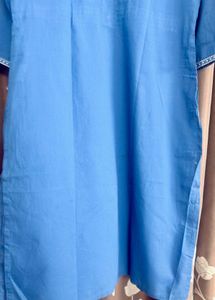 Blue Embroidered Kurta