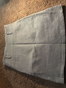 Gray Denim Mini Skirt