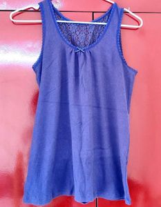 Jockey Women&#39;s Cotton 🔵 Lace Back Tank Top